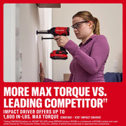 Photo of a person using CRAFTSMAN CMCK201D1 cordless drill and impact driver kit to install a screw in a wall.